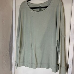 Mono B Sage Long Sleeve Top